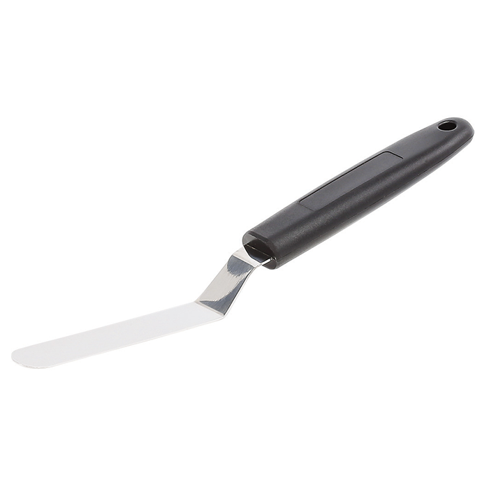 Mini spatule coudée inox