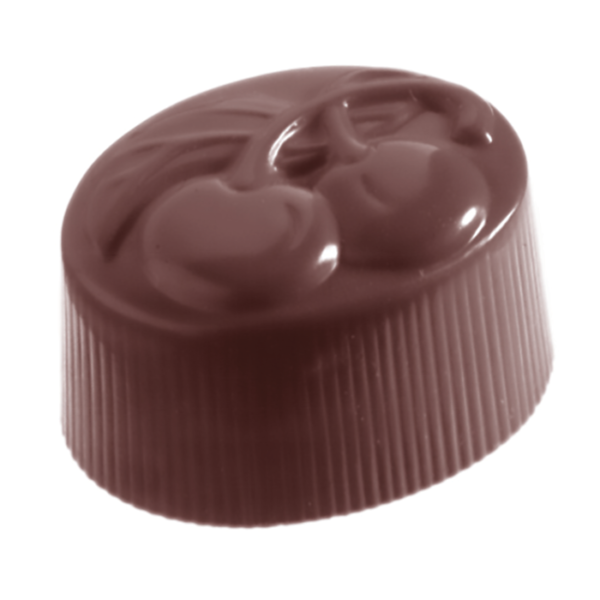 PLAQUE 24 BONBONS CERISE