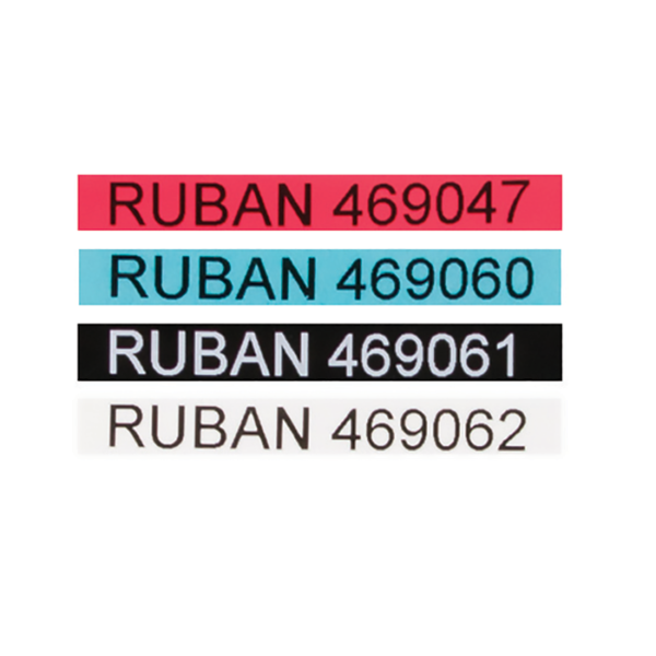 RUBAN DYMO NOIR/ROUGE 9MMX7M