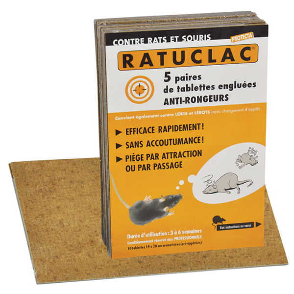 PAQUET DE 10 PIEGES  RATUCLAC