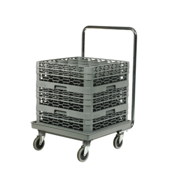 CHARIOT A/POIG.RACKS VAISSELLE