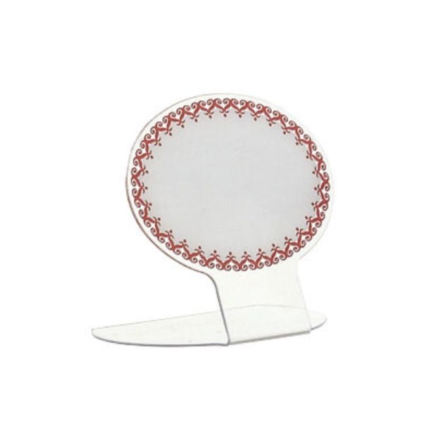 10 ETIQUET DENTELLE BORDEAUX