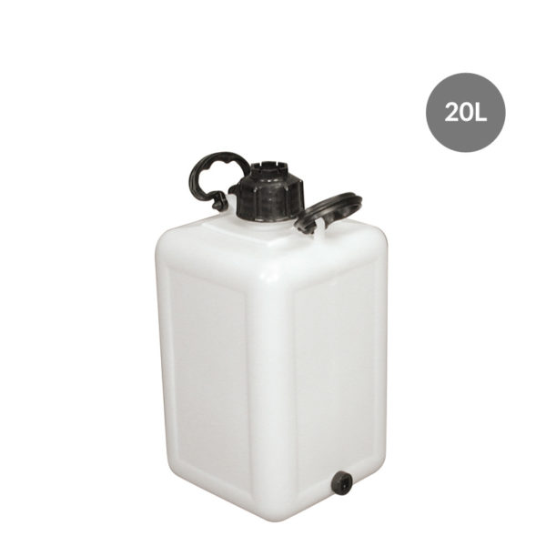 Bonbonne 20 L + bouchon vidange - blanc