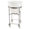 Chariot inox pour bac grand volume hémisphérique 75 L – Image 2