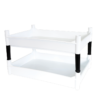 Bac empilable avec 4 pieds GILAC 540 x 360 x 120 mm - 10 L - blanc – Image 5