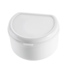 Boîte à dentier avec panier amovible - blanc