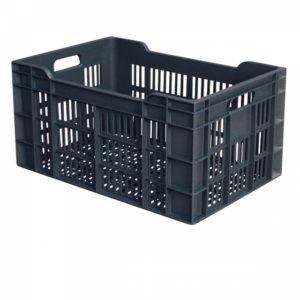 Caisse ajourée 600 x 400 x 300 mm 60 L - gris