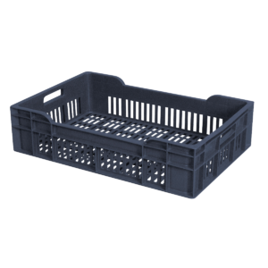 Caisse ajourée 600 x 400 x 135 mm 25 L - gris