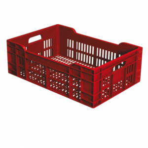 Caisse ajourée 600 x 400 x 200 mm 40 L - brique