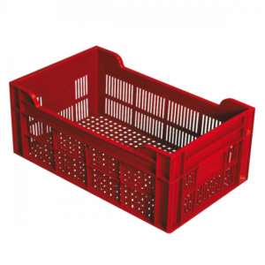 Caisse ajourée 500 x 300 x 200 mm 20 L - brique