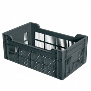 Caisse ajourée 500 x 300 x 200 mm 20 L - gris