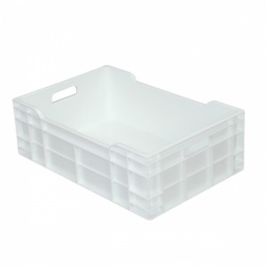 Caisse pleine 600 x 400 x 200 mm 40 L - blanc