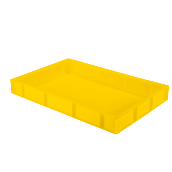 Caisse pleine 600 x 400 x 76 mm 14 L - jaune