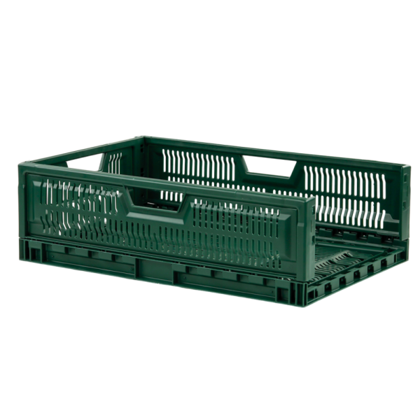 Caisse pliable empilable 600 x 400 x 190 mm 36 L - vert – Image 2