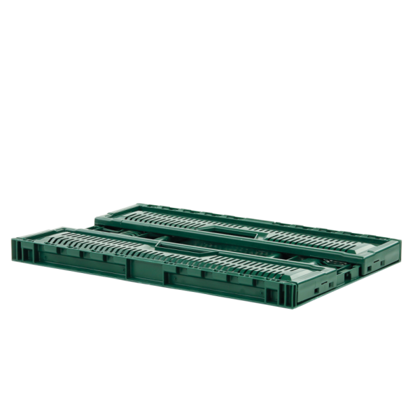 Caisse pliable empilable 600 x 400 x 190 mm 36 L - vert – Image 3