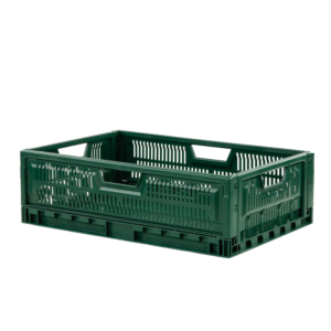 Caisse pliable empilable 600 x 400 x 190 mm 36 L - vert