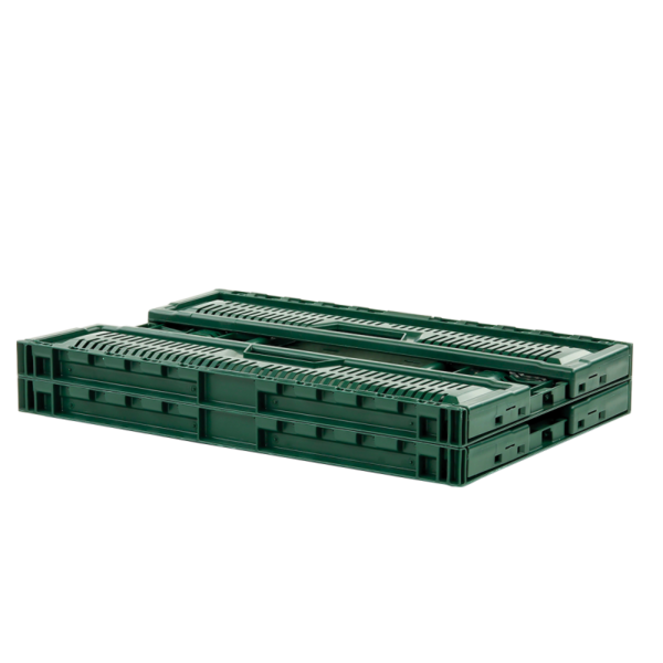Caisse pliable empilable 600 x 400 x 190 mm 36 L - vert – Image 5
