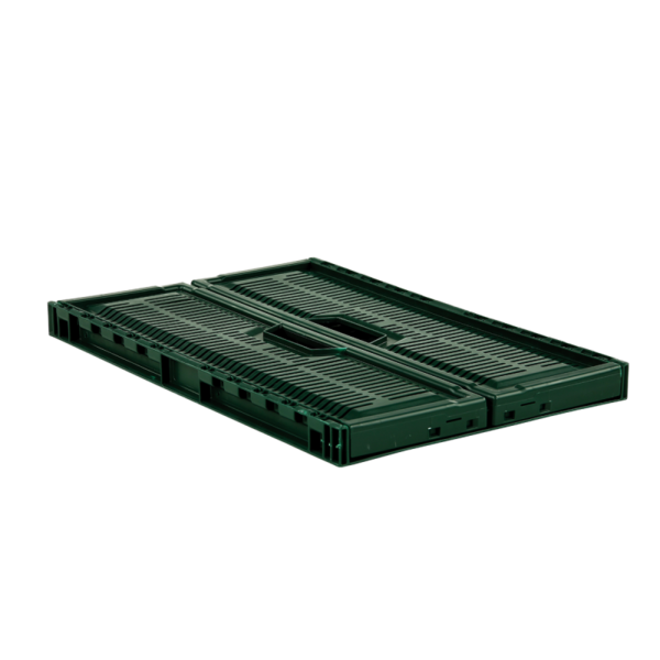 Caisse pliable empilable 600 x 400  x 235 mm 47 L - vert – Image 3