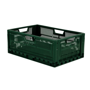 Caisse pliable empilable 600 x 400  x 235 mm 47 L - vert