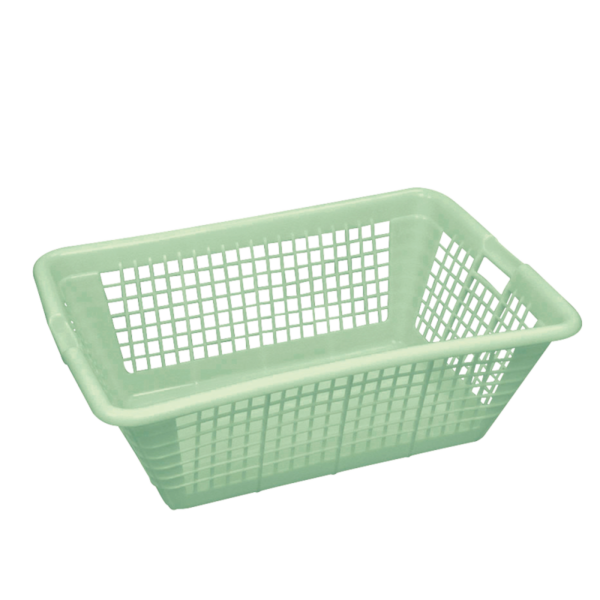 Corbeille à linge grand modèle 130 L - vert amande