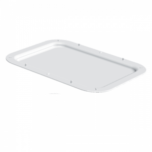 Couvercle demi bac à diviseuse  400 x 300 - 7 L - blanc