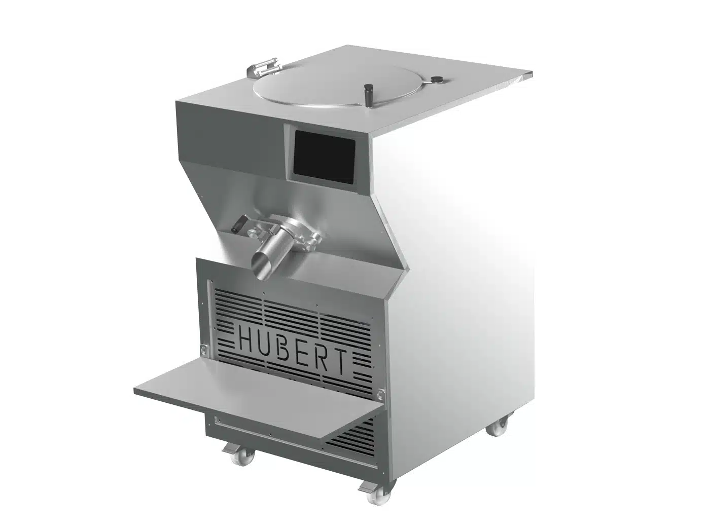 Pastocuiseur 60 litres en vue pleine hauteur, fabrication inox de qualité, made in France.